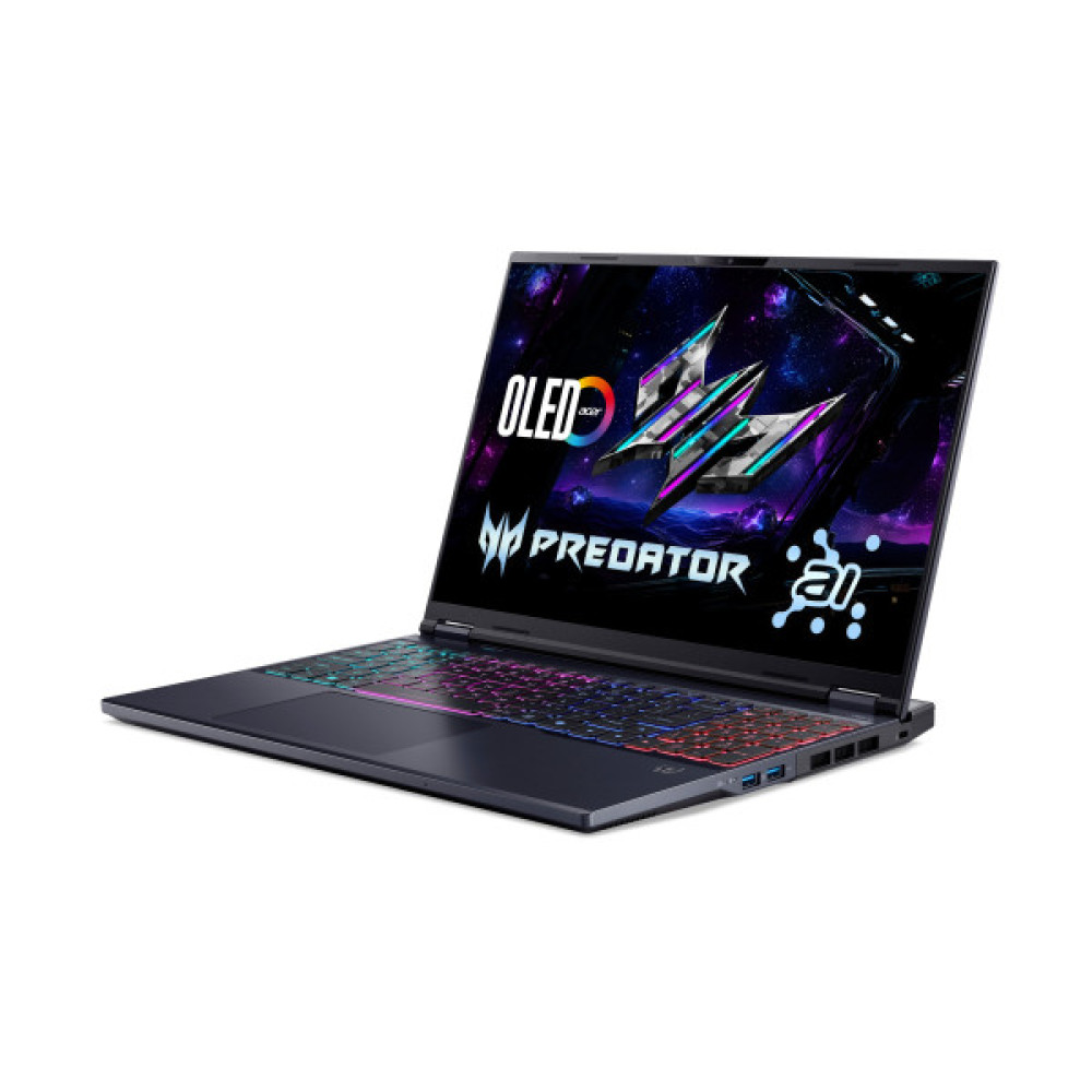 Ноутбук Acer Predator Helios Neo 16 PHN16-73 16" WQXGA OLED, Intel U9-275HX, 64GB, F2TB, NVD5090-24, Lin, чорний