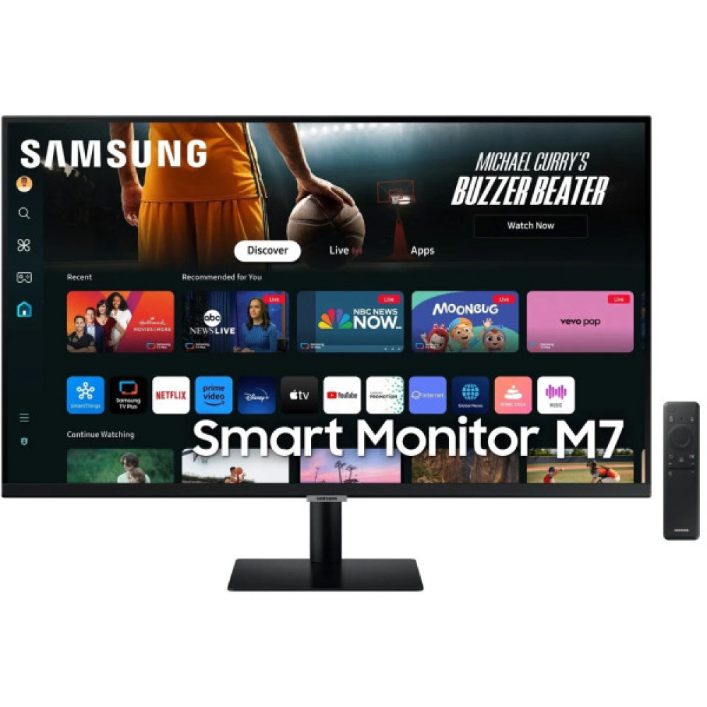 Монітор Samsung 32"S32DM702 HDMI, USB, Bluetooth, VA, 3840x2160, 4ms