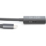 Подовжувач DIGITUS USB 3.2 Gen1 Active Cable 5G, C/M-C/F, 5м, чорний