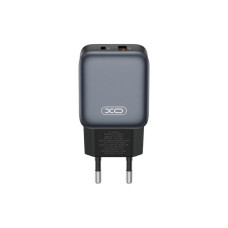 Зарядний пристрій XO L154 USB-C PD20W + USB-A QC3.0 Black (L154.black)