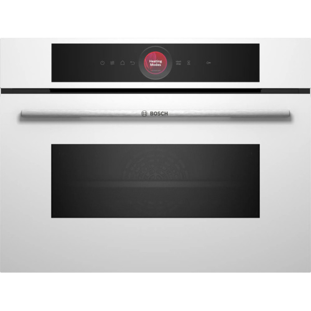 Духова шафа Bosch електрична компактна, 45л, A, дисплей, конвекція, ф-ція мікрохвиль, білий