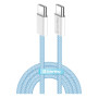 Дата кабель USB-C to USB-C 1.0m 60W 3.0А blue ColorWay (CW-CBPDCC061-BL) Дата кабель USB-C to USB-C 1.0m 60W 3.0А blue ColorWay (CW-CBPDCC061-BL)