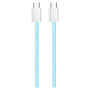 Дата кабель USB-C to USB-C 1.0m 60W 3.0А blue ColorWay (CW-CBPDCC061-BL) Дата кабель USB-C to USB-C 1.0m 60W 3.0А blue ColorWay (CW-CBPDCC061-BL)