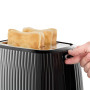 Тостер  Russell Hobbs Eden 800Вт, пластик, підігрів,разморозка, чорний