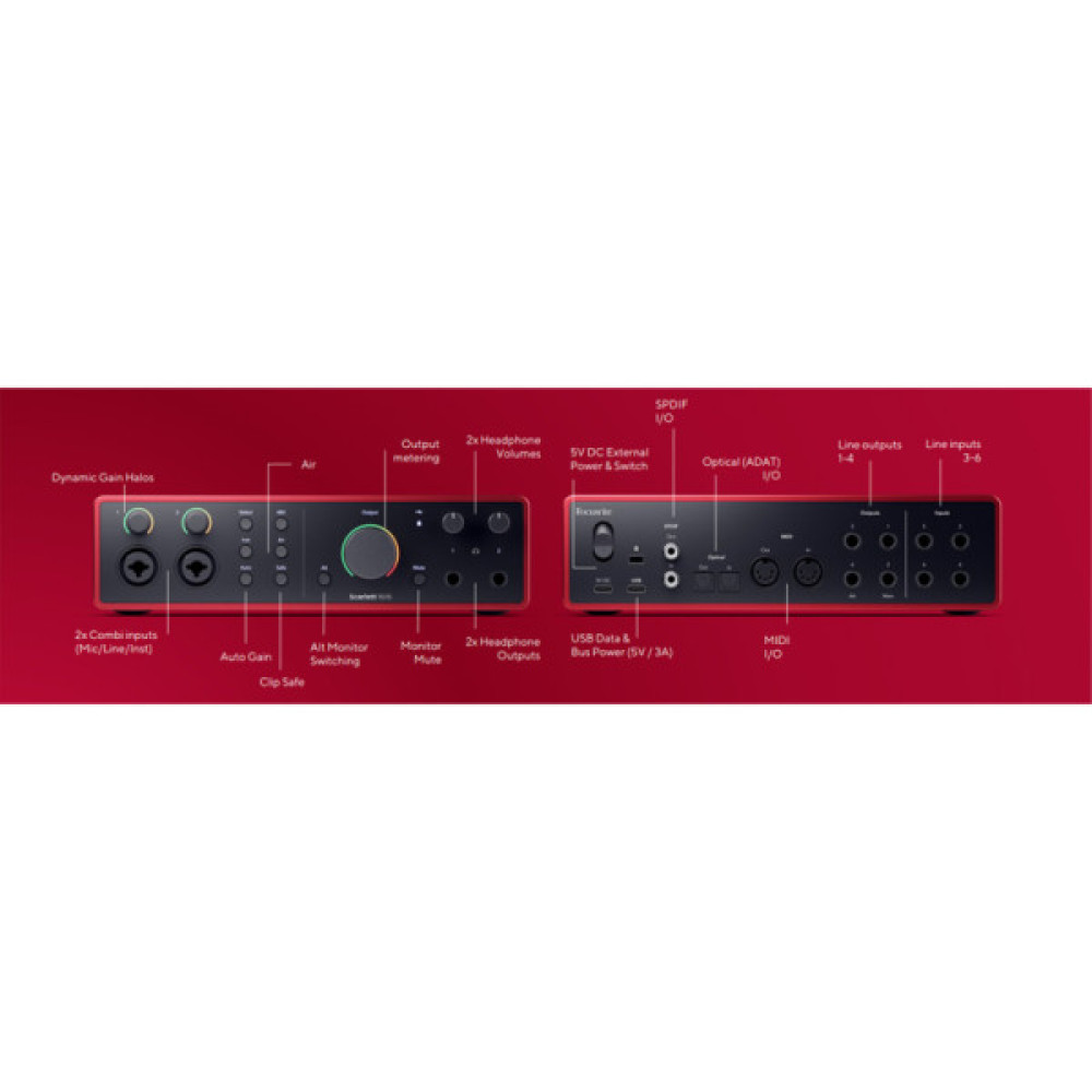 Аудіоінтерфейс Focusrite Scarlett 16i16 4th Gen (236532)