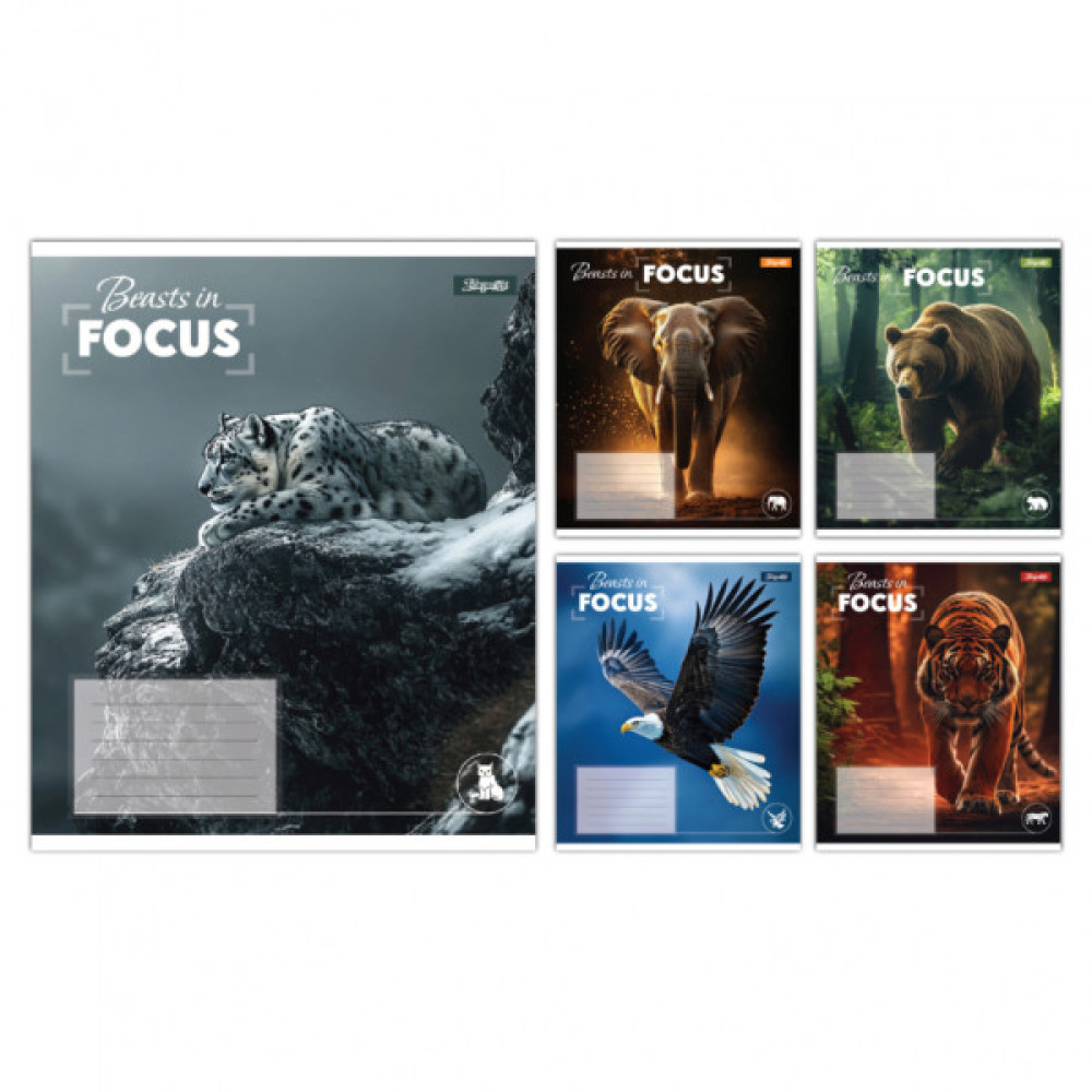 Зошит 1 вересня Beasts in Focus А5 36 аркушів клітинка (768058)