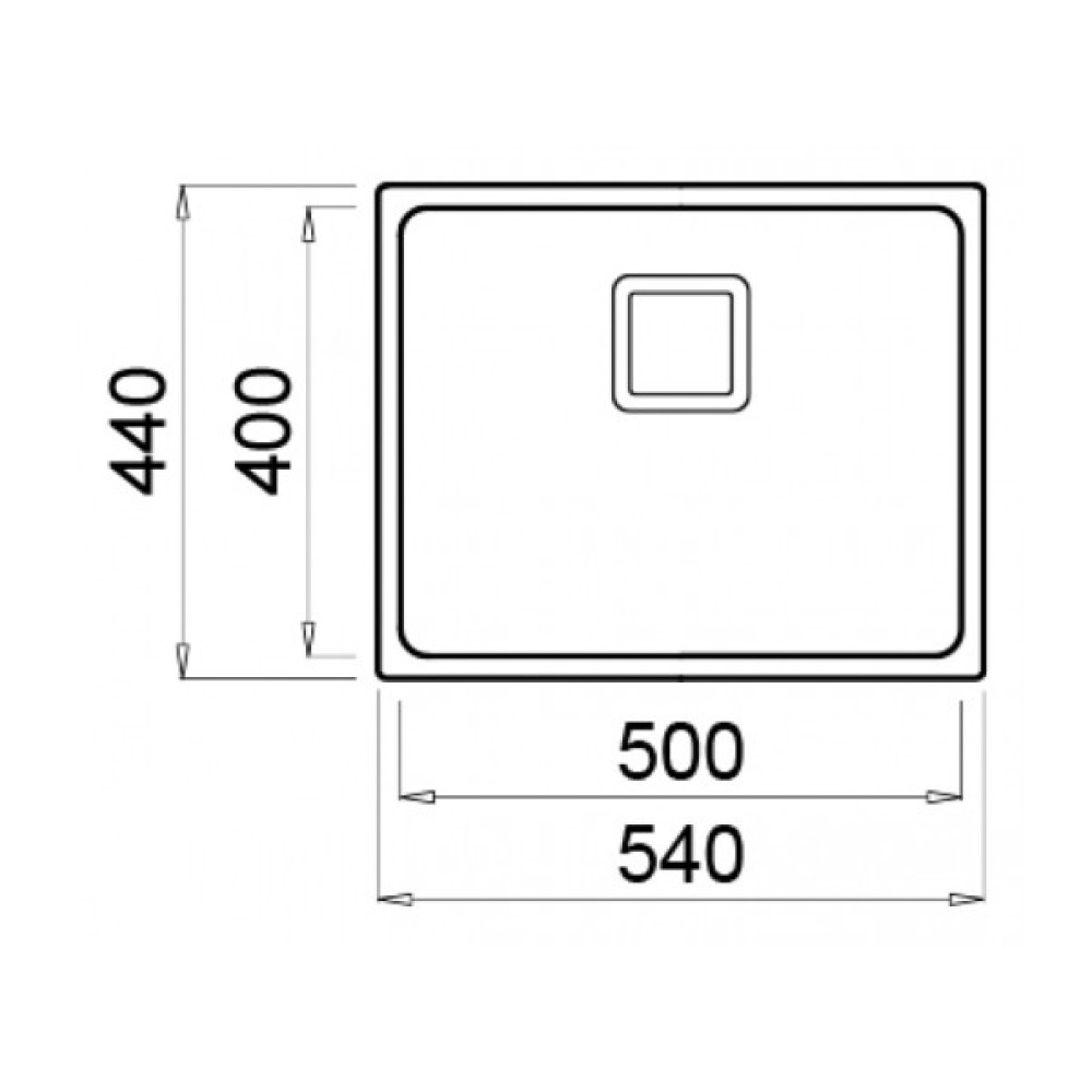 Мийка кухонна Elleci W-SQUARE 500