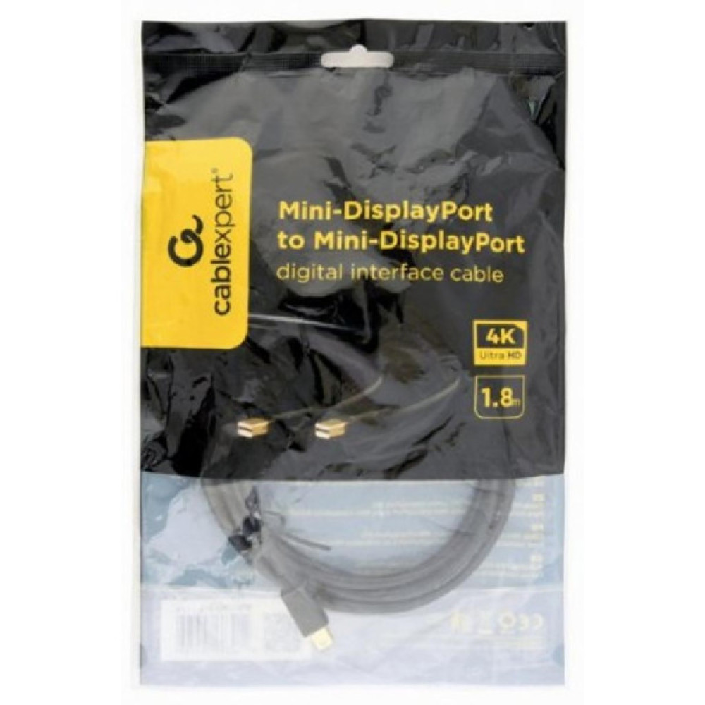Кабель мультимедійний miniDisplayPort M to miniDisplayPort M 1.8m Cablexpert (CCP-mDPmDP2-6)