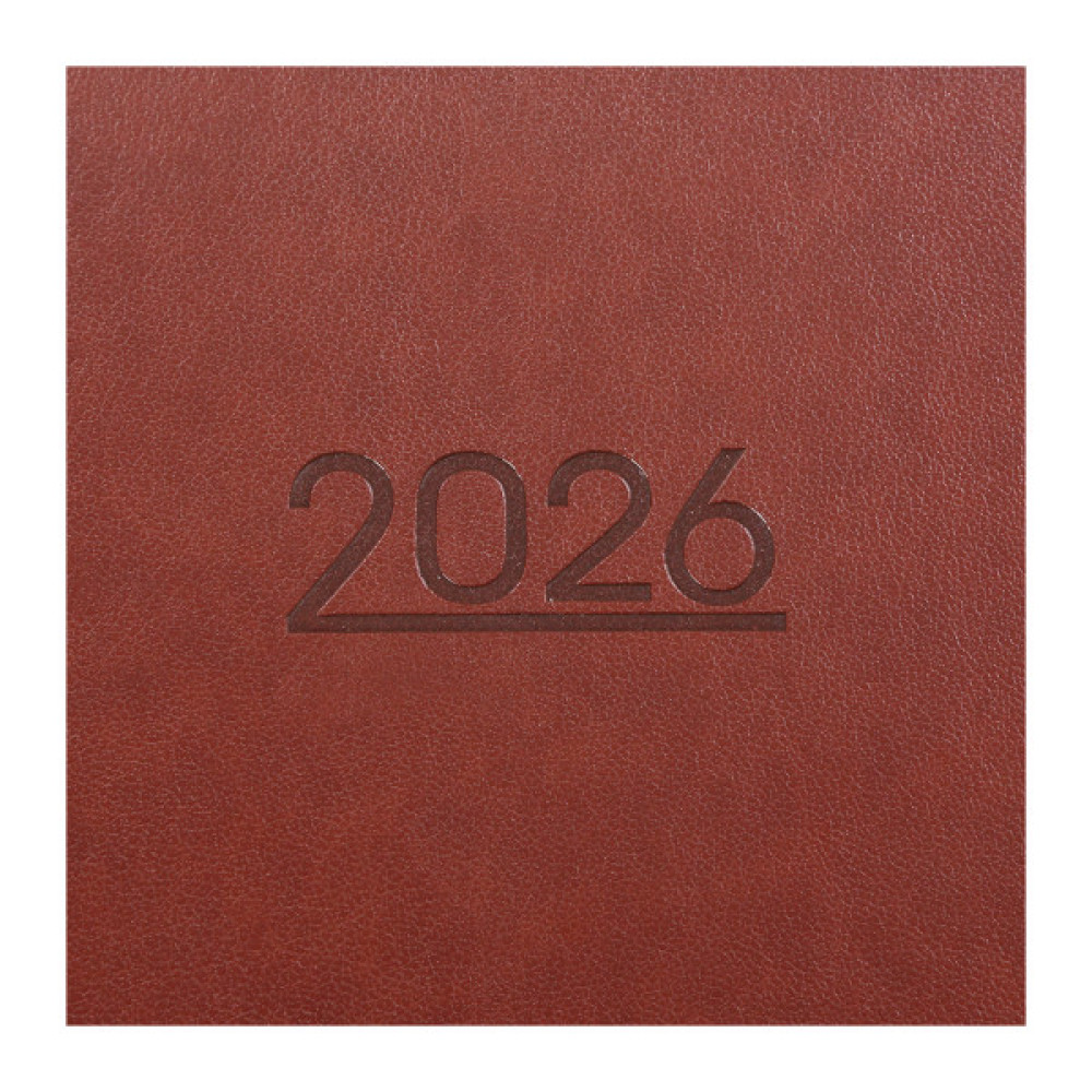 Тижневик Buromax датований 2026 PRIME, А5 коричневий (BM.2196-25)