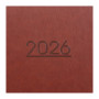 Тижневик Buromax датований 2026 PRIME, А5 коричневий (BM.2196-25)