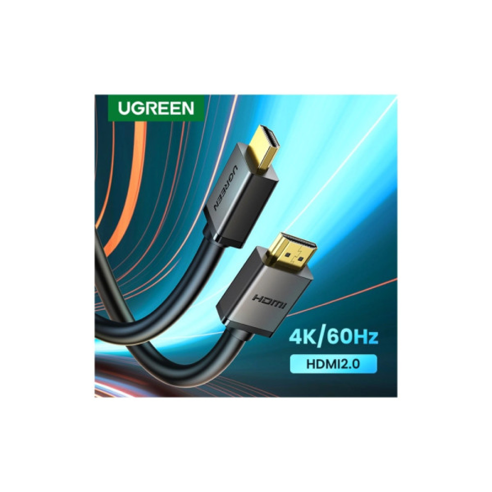 Кабель мультимедійний HDMI M to HDMI M 2.0m HD104 black UGREEN (10107)