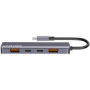 Концентратор Canyon hub DS-18 5in1 USB-C Grey (CNS-TDS18) Концентратор Canyon hub DS-18 5in1 USB-C Grey (CNS-TDS18)