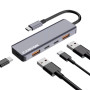 Концентратор Canyon hub DS-18 5in1 USB-C Grey (CNS-TDS18) Концентратор Canyon hub DS-18 5in1 USB-C Grey (CNS-TDS18)