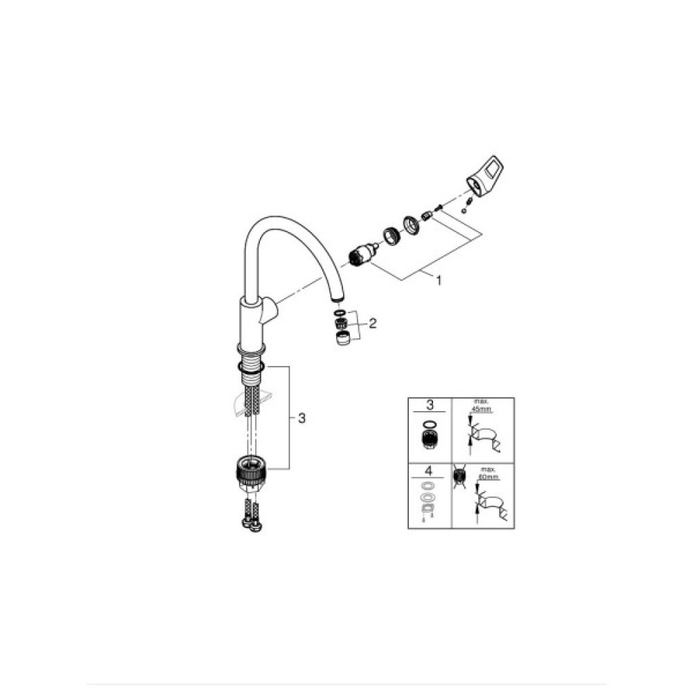 Змішувач Grohe BauLoop New (31232001)
