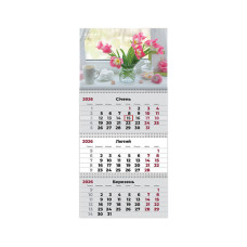 Календар Axent настінний квартальний 2026 р.,3 пружини Hygge 2 (8803-26-11-A)