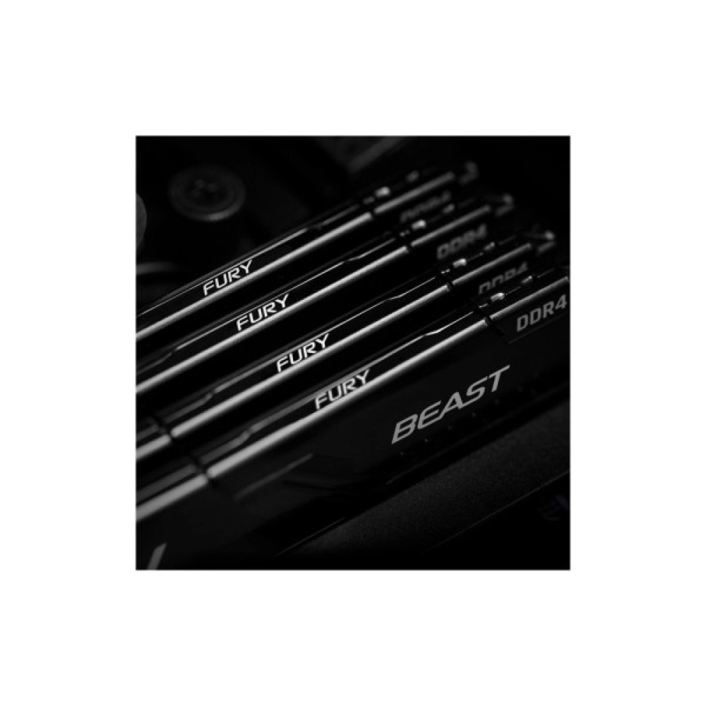 Модуль пам'яті для комп'ютера DDR4 8GB 3200 MHz Beast Black Kingston Fury (ex.HyperX) (KF432C16BB/8WP)