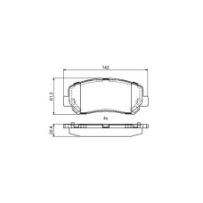 Гальмівні колодки Bosch 0986495405