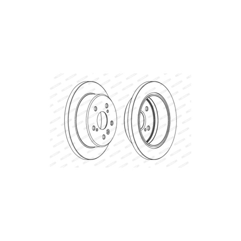 Гальмівний диск FERODO DDF1598C