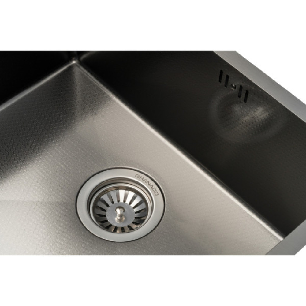 Мийка кухонна GRANADO Under top max STEEL S201 black honeycomb (GS07201BH)