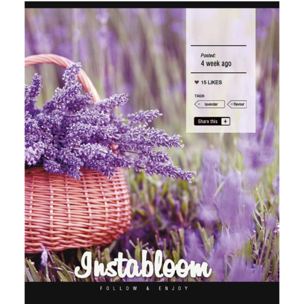 Зошит Школярик Instalife 96 аркушів лінія (096-3389L)