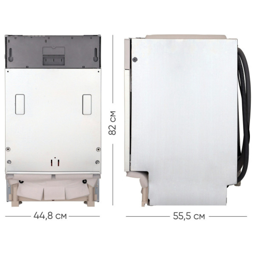 Посудомийна машина Hotpoint вбудована, 10компл., A++, 45см, дисплей, 3й кошик, білий