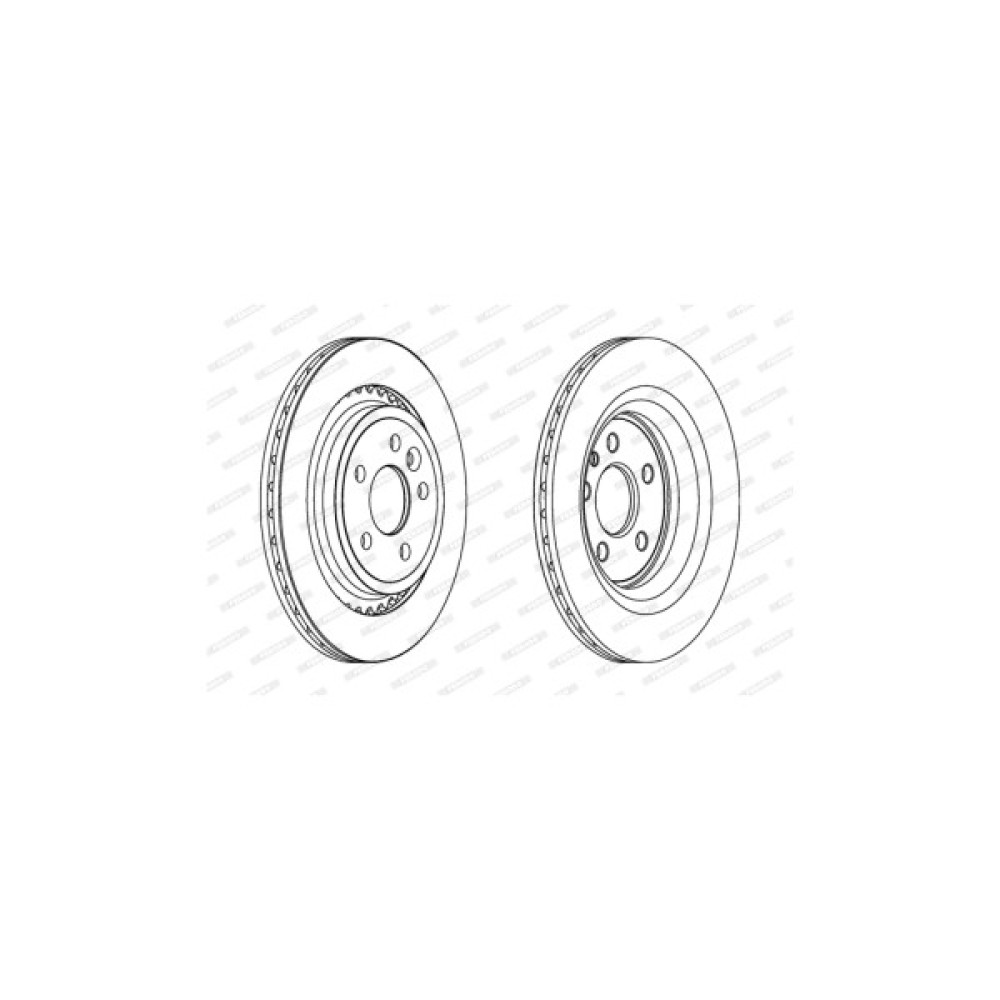 Гальмівний диск FERODO DDF1681C
