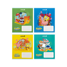 Зошит Kite SpongeBob SquarePants, 12 аркушів, коса лінія (SB25-235)