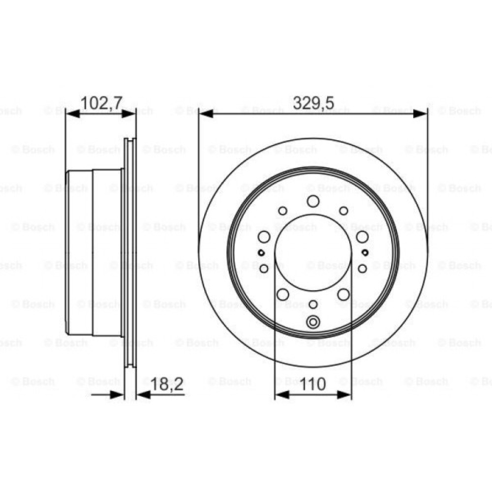 Гальмівний диск Bosch 0 986 479 R15 Гальмівний диск Bosch 0 986 479 R15
