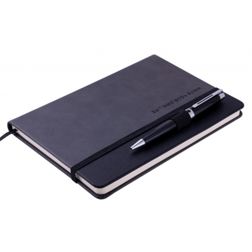 Блокнот Buromax діловий Record A5 у клітинку 96 аркушів обкладинка зі штучно (BM.295110-09)