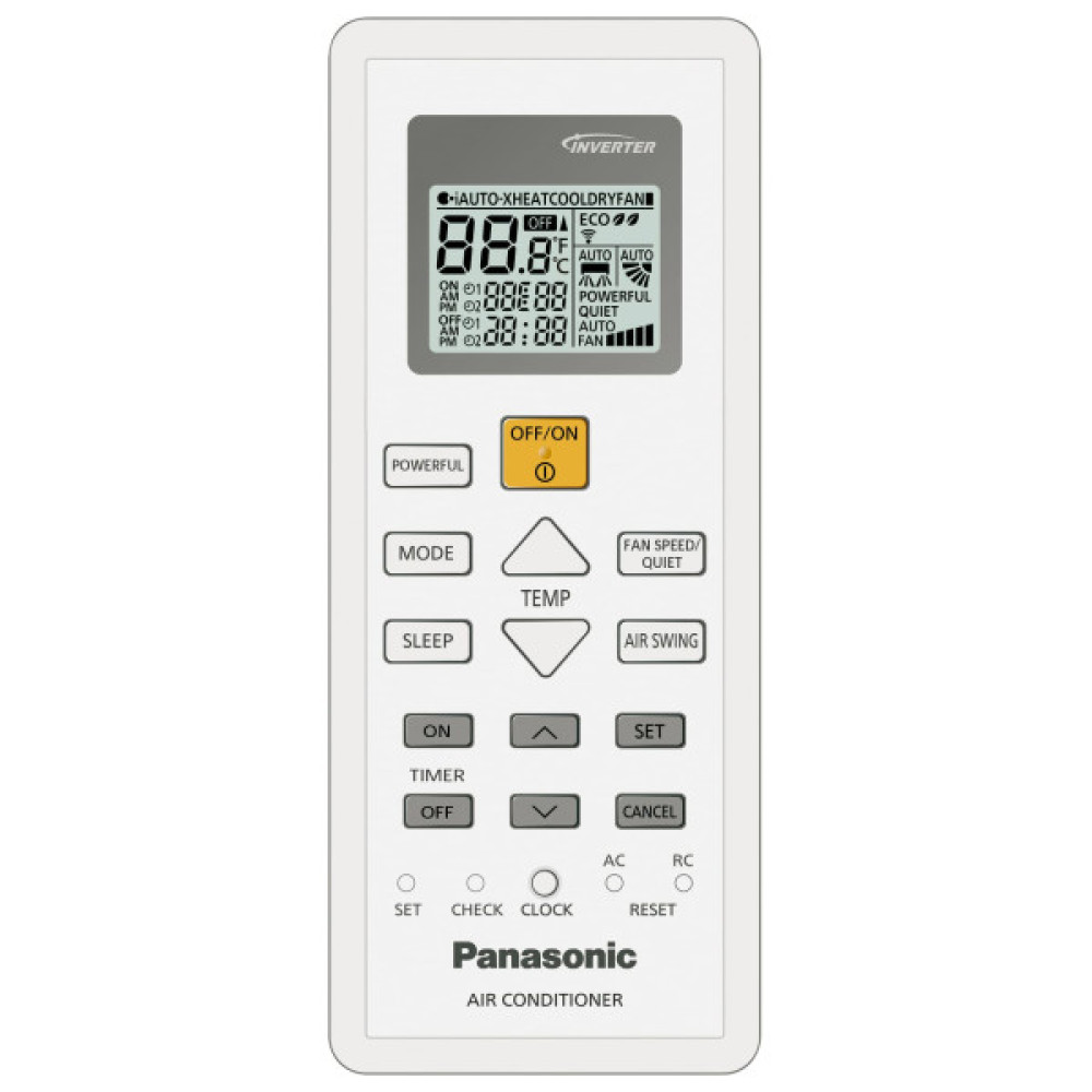 Кондиціонер Panasonic Super Compact BZ 35м2 інвертор 12000BTU 3.3кВт A++/A+ -15°С R32 білий
