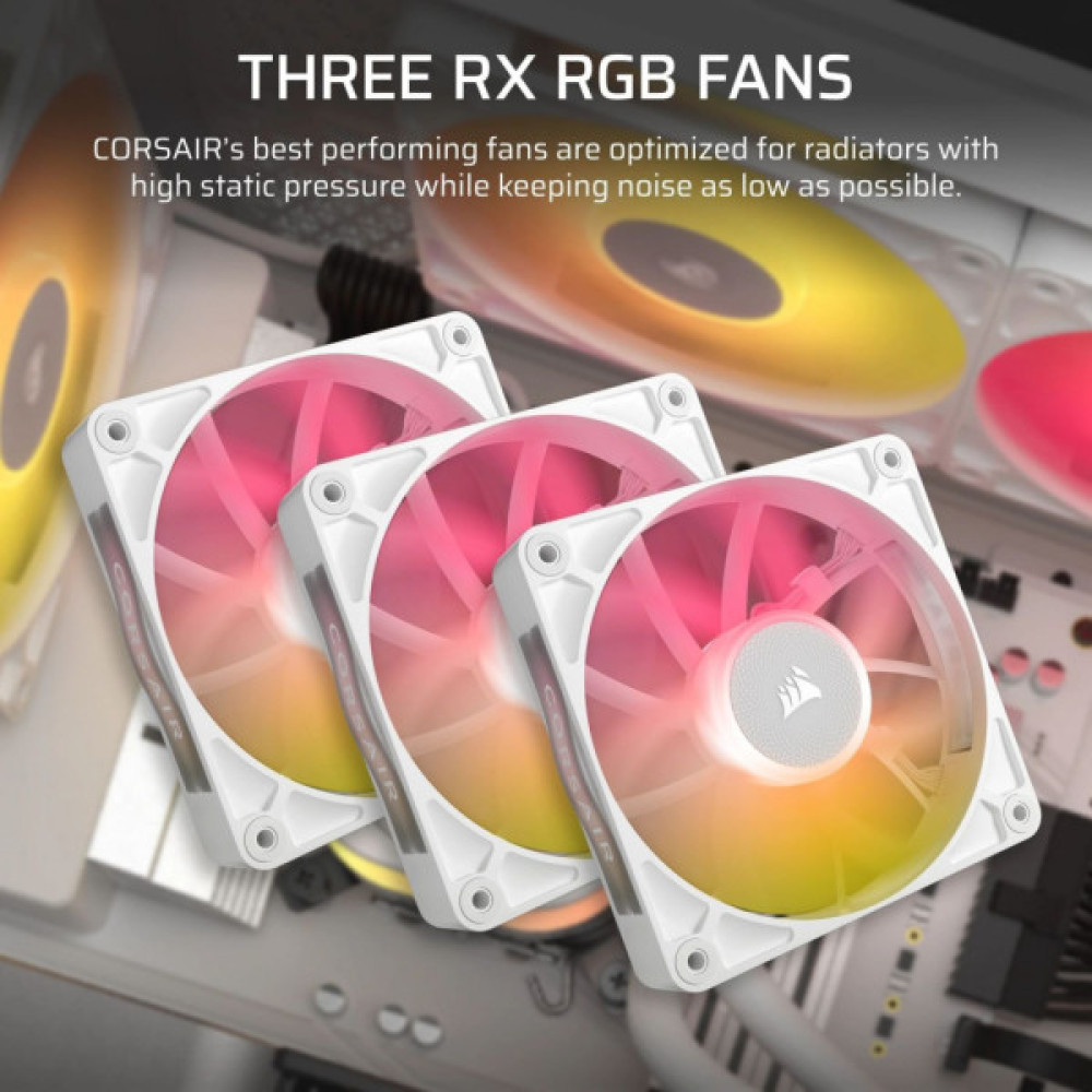 Система рідинного охолодження Corsair iCUE LINK TITAN 360 RX RGB White (CW-9061021-WW)