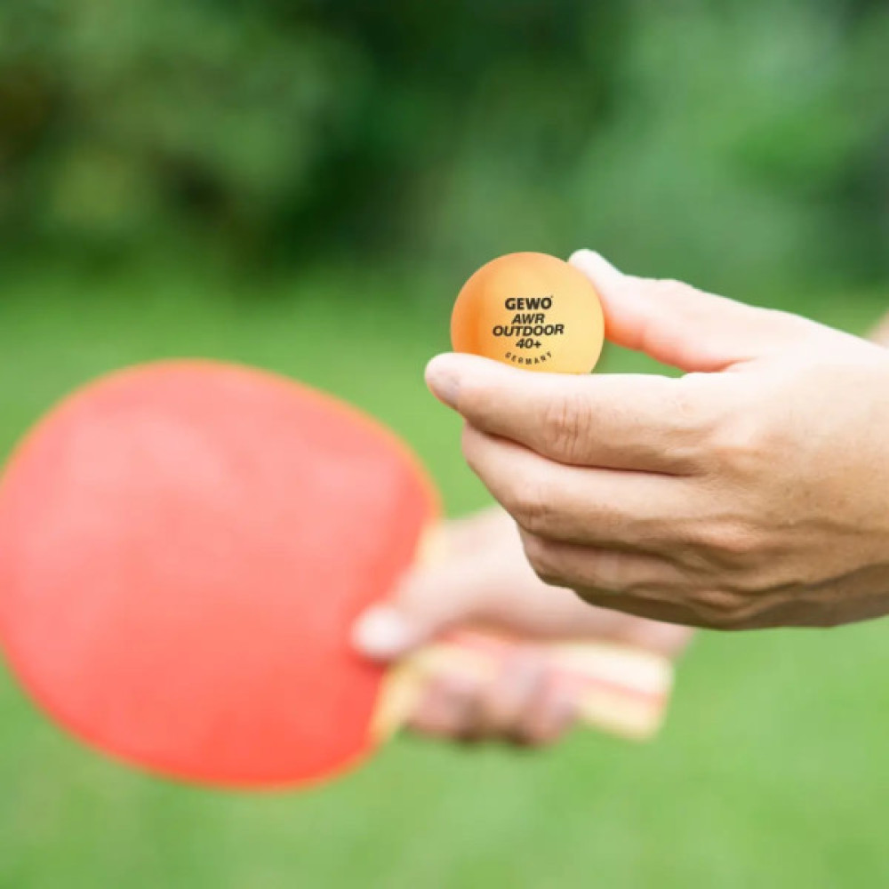 М'ячик для настільного теніса Gewo AWR Outdoor 40+ orange 6шт (96614200) (931308)