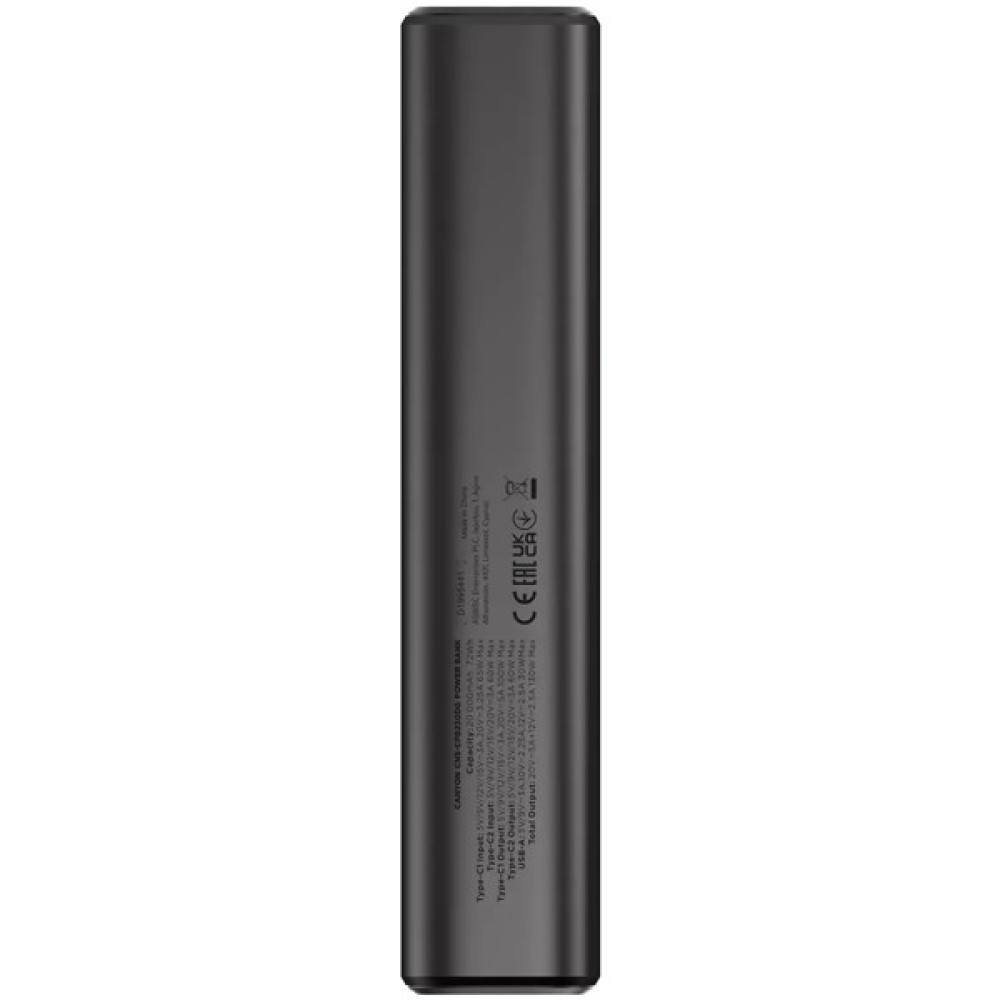 Батарея універсальна Canyon 20000mAh OnPower 230 TFT PD/130W Dark Grey (CNS-CPB230DG)