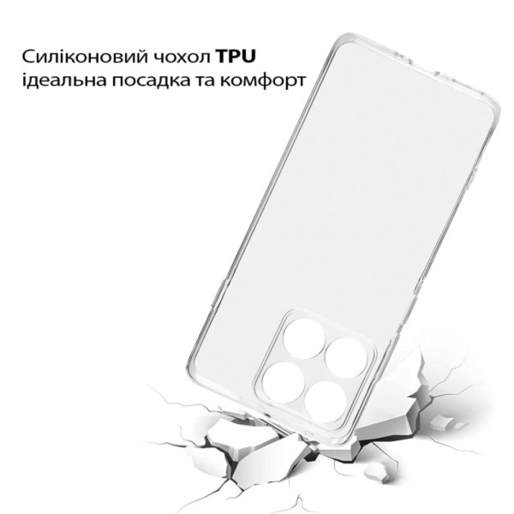 Чохол до мобільного телефона BeCover Motorola Edge 60 Pro Transparent (713775) Чохол до мобільного телефона BeCover Motorola Edge 60 Pro Transparent (713775)