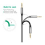 Кабель мультимедійний 3.5mm M to 3.5mm M 0.5m AV119 black Ugreen (10732) Кабель мультимедійний 3.5mm M to 3.5mm M 0.5m AV119 black Ugreen (10732)