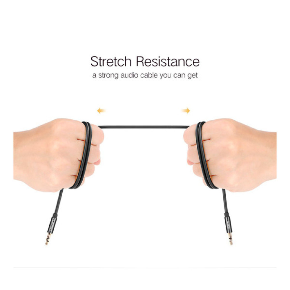 Кабель мультимедійний 3.5mm M to 3.5mm M 0.5m AV119 black Ugreen (10732)