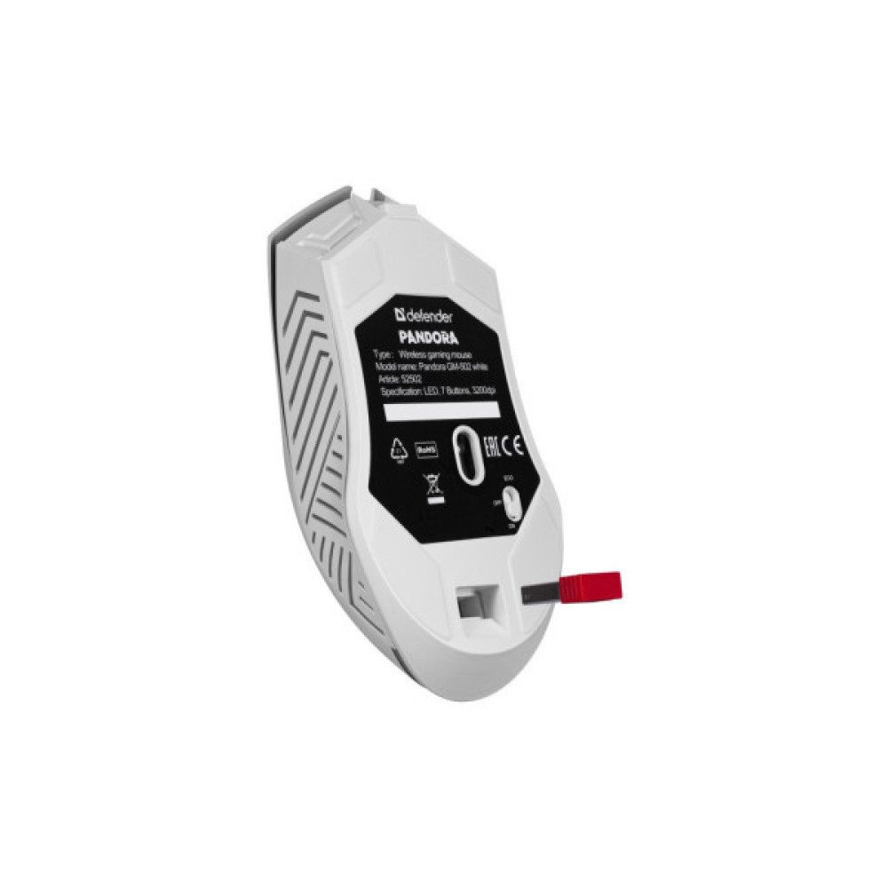 Мишка Defender Pandora GM-502 LED Wireless White (52502)