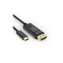 Кабель мультимедійний USB-C to DisplayPort M 1.8m 4K60Hz Choetech (XCP-1801BK)