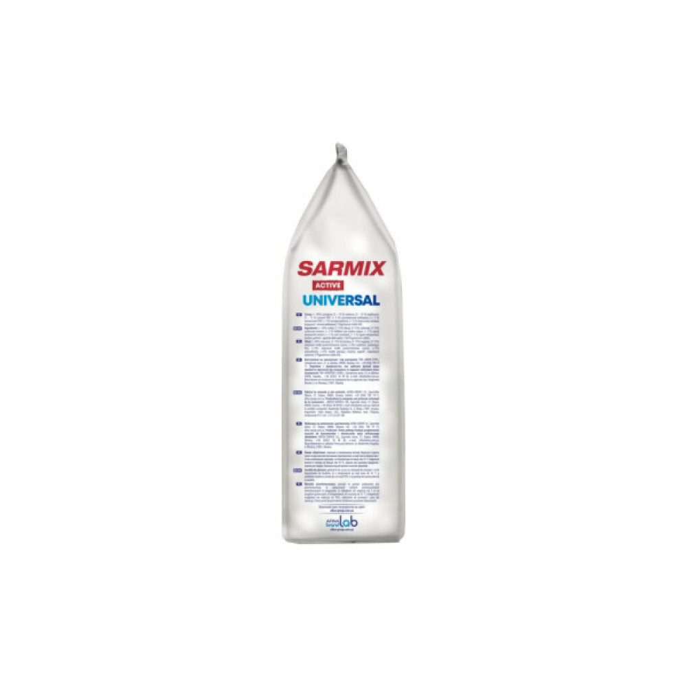 Пральний порошок Sarmix Active Universal для всіх типів прання 8 кг (4820268104137)