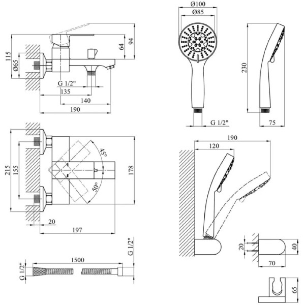 Змішувач Kroner Harz-C060 (CV023608)