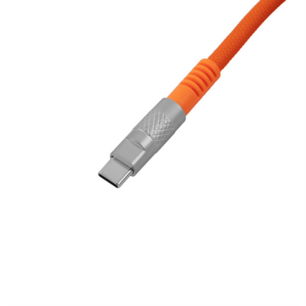 Дата кабель USB-C + USB A to USB-C 1.0m Double-Sleeved Geek orange Keychron (CAB22_KEYCHRON)