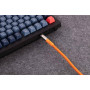 Дата кабель USB-C + USB A to USB-C 1.0m Double-Sleeved Geek orange Keychron (CAB22_KEYCHRON)