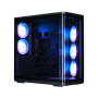 Корпус Zalman P60 без БЖ, 2xUSB3.0, 1x Type C, 3x120мм ARGB Reverse, 2x120мм ARGB, VGA 435мм, LCS ready, Curved Tempered Glass, Dual Chamber, ATX, чорний