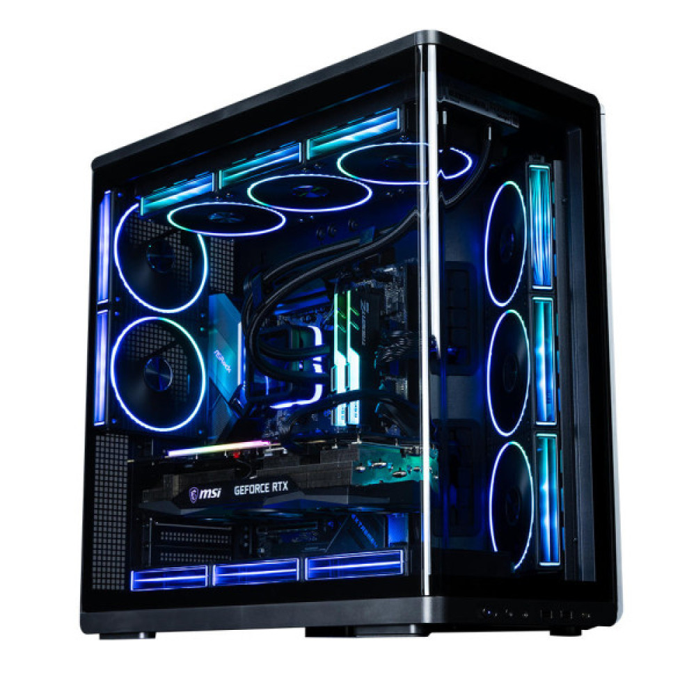 Корпус Zalman P60 без БЖ, 2xUSB3.0, 1x Type C, 3x120мм ARGB Reverse, 2x120мм ARGB, VGA 435мм, LCS ready, Curved Tempered Glass, Dual Chamber, ATX, чорний