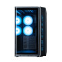 Корпус Zalman P60 без БЖ, 2xUSB3.0, 1x Type C, 3x120мм ARGB Reverse, 2x120мм ARGB, VGA 435мм, LCS ready, Curved Tempered Glass, Dual Chamber, ATX, чорний