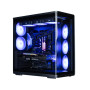 Корпус Zalman P60 без БЖ, 2xUSB3.0, 1x Type C, 3x120мм ARGB Reverse, 2x120мм ARGB, VGA 435мм, LCS ready, Curved Tempered Glass, Dual Chamber, ATX, чорний