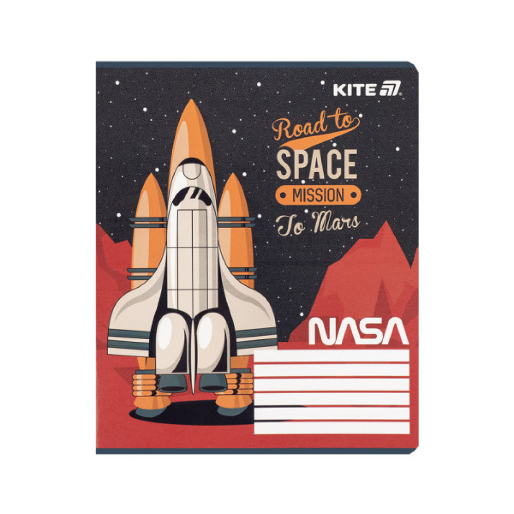 Зошит Kite NASA, 12 аркушів, клітинка (NS25-232)