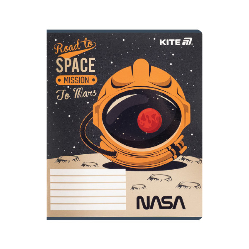 Зошит Kite NASA, 12 аркушів, клітинка (NS25-232)