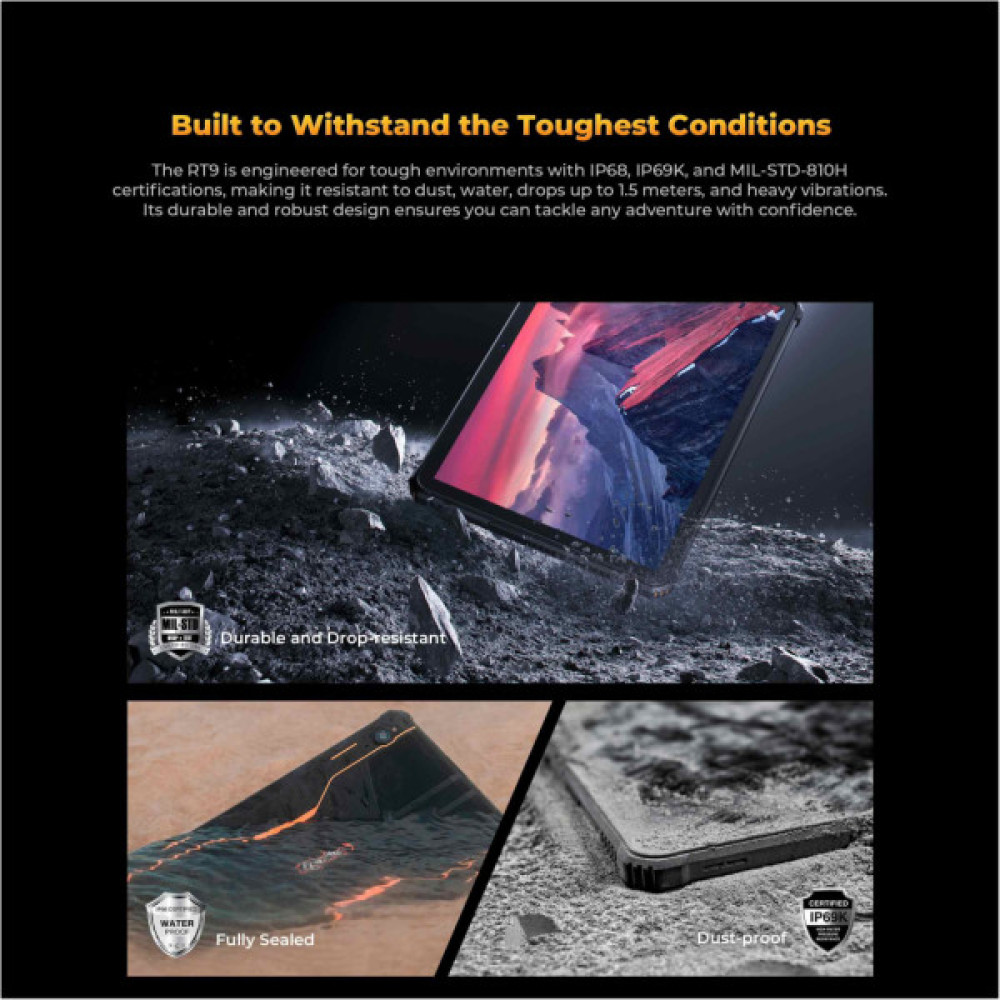 Планшет OUKITEL RT9 10.1" 6/256GB LTE Black (6931940766845)