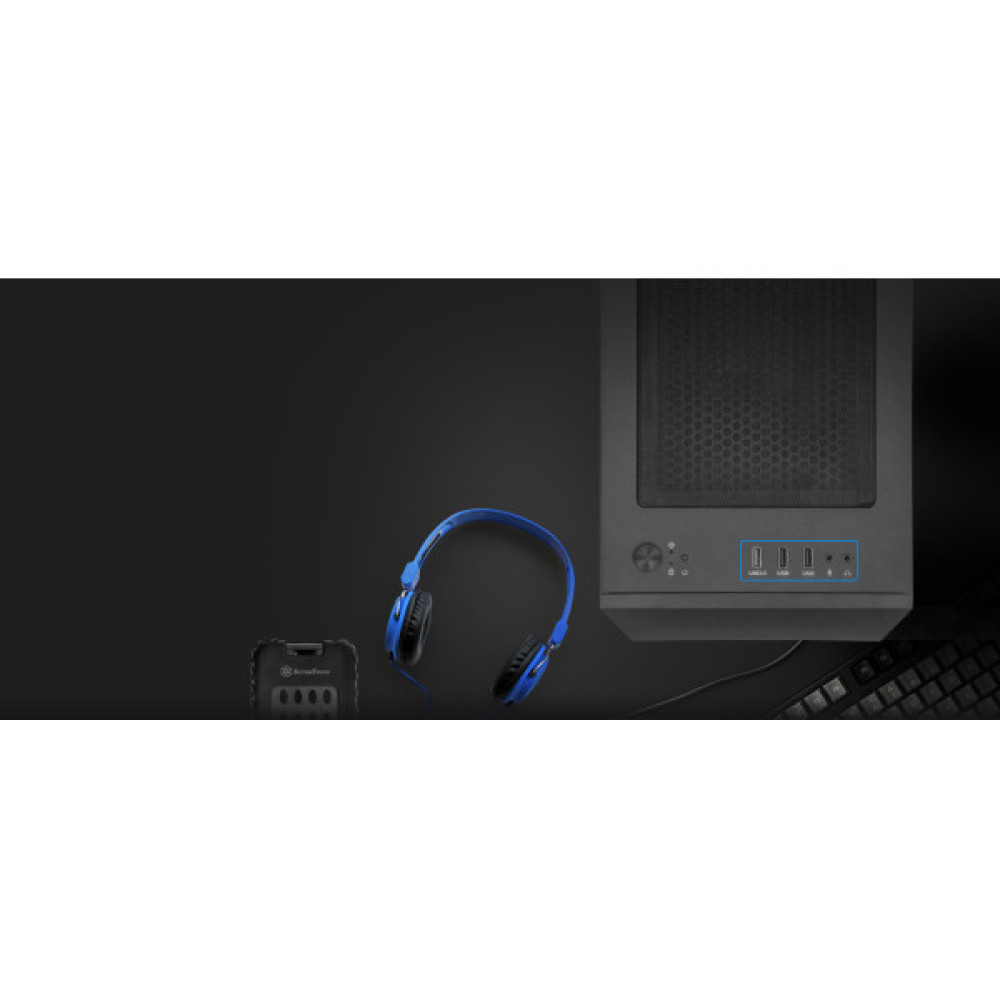 Корпус SilverStone Fara FAH1MB-PRO без БЖ, 1xUSB3.0, 2xUSB2.0, 3x120мм, ARGB VGA 320мм, LCS ready, TG Side Panel, mATX, чорний